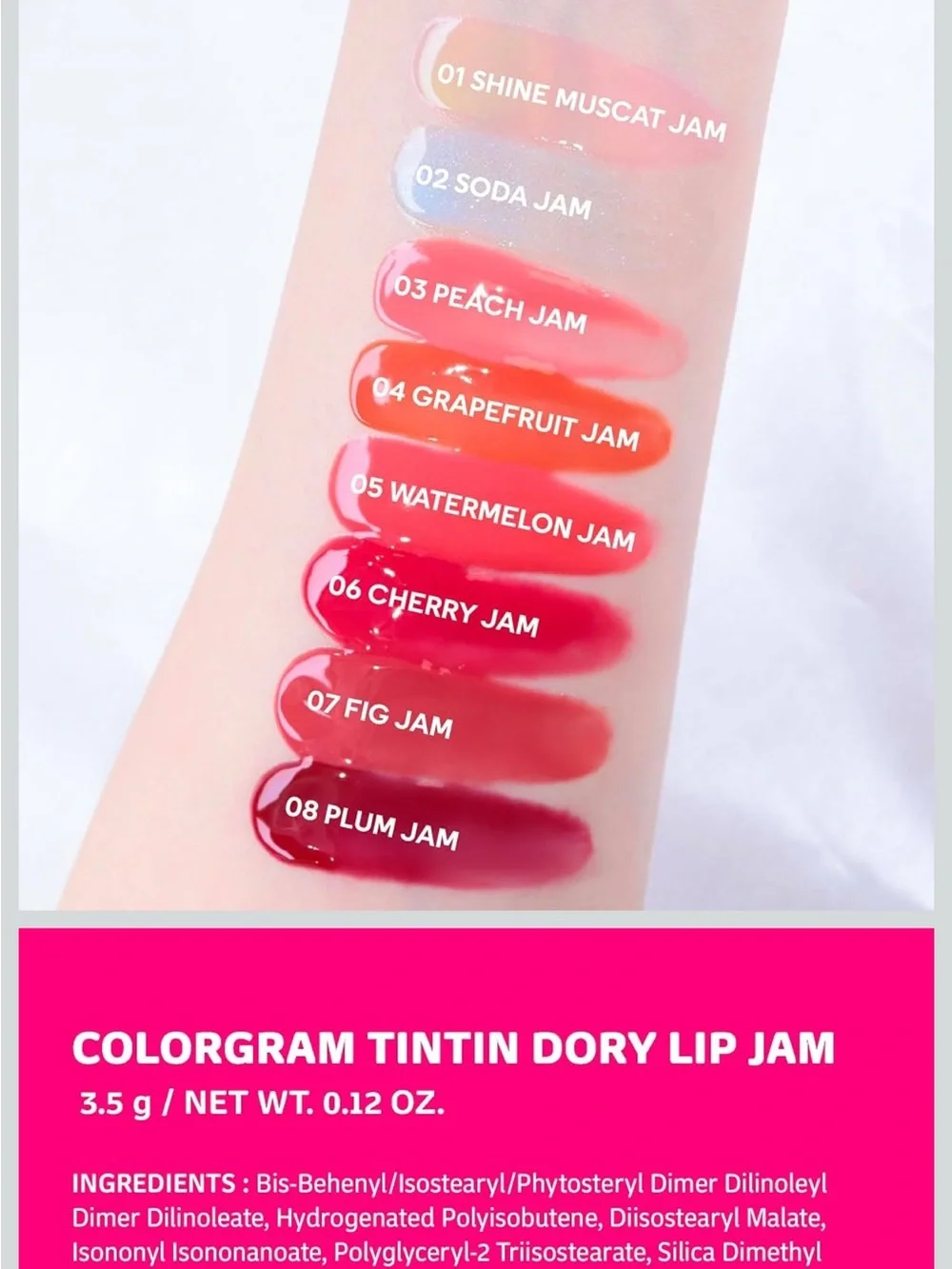 Colorgram Tintin Dory Lip Jam - Shade Grapefruit Jam